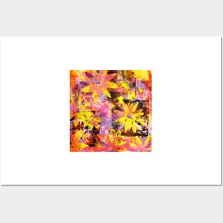 Flower in Black Square 13- Digitally Altered Print Posters and Art